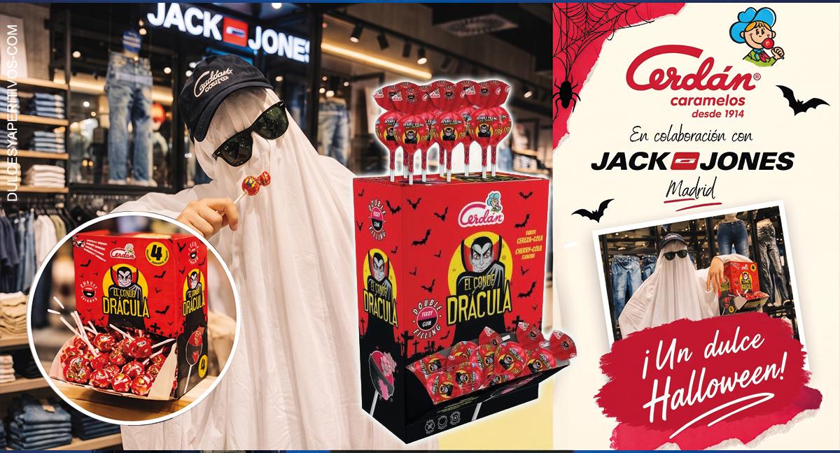 Caramelos Cerdán se alía con Jack & Jones para la campaña de Halloween en Madrid