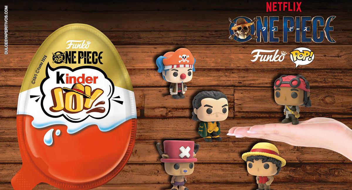 Kinder renueva su universo de sorpresas con Funko Pop y One Piece