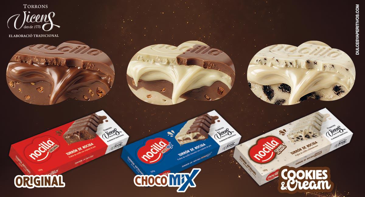 ChocoMix y Cookies & Cream suman los sabores de Nocilla al universo del turrón