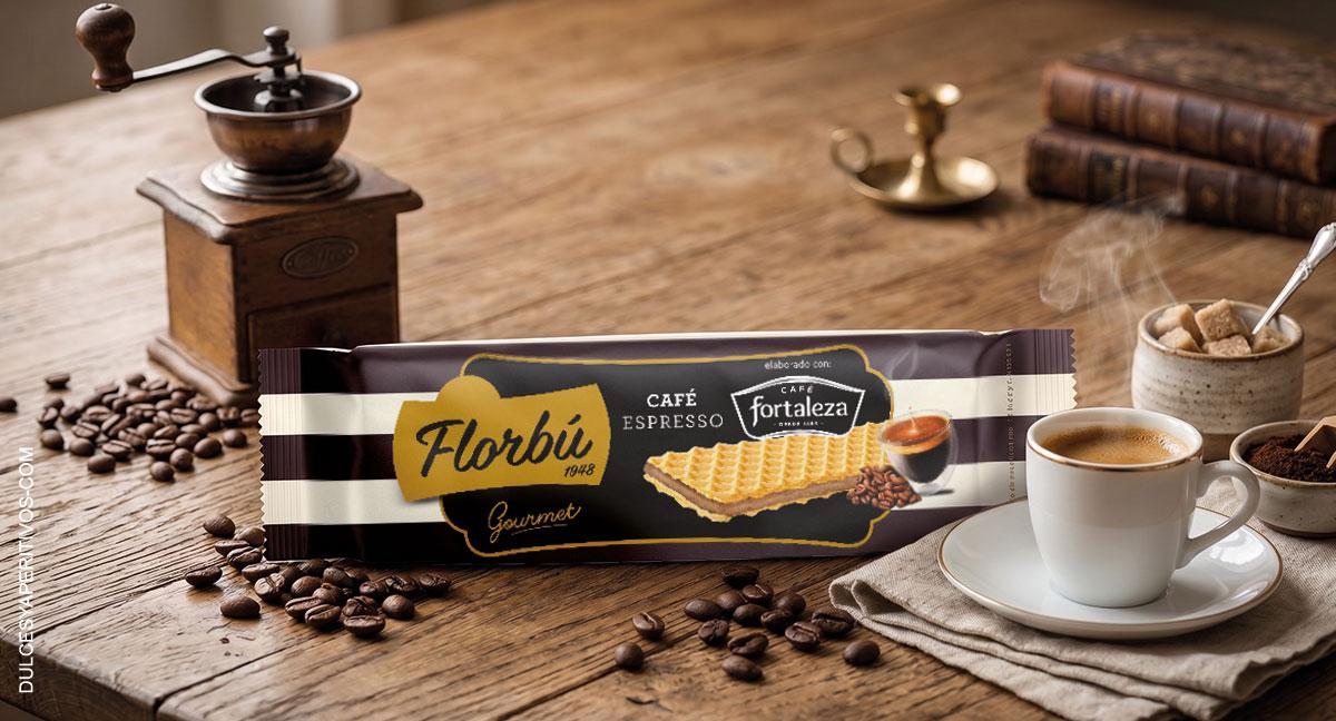 Florbú y Café Fortaleza lanzan un barquillo relleno de crema de café arábica