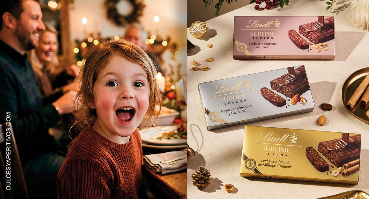 Sublime, la nueva línea de turrones de Lindt para la campaña navideña