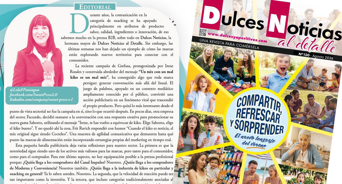 Editorial Dulces Noticias al Detalle 130: Compartir, refrescar y sorprender, el nuevo lenguaje del verano