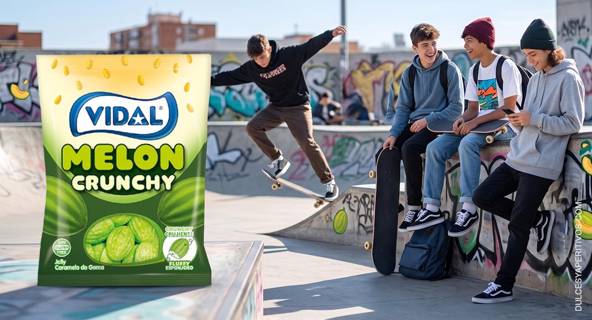 Vidal juega con el contraste de texturas con su nuevo Melon Crunchy
