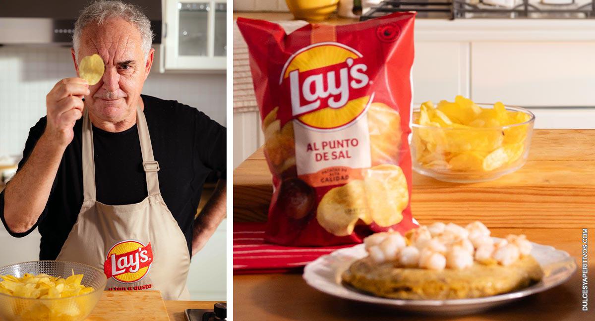 Lay’s se adentra en la cocina casera con cuatro versiones de la tortilla de patatas de Ferran Adrià