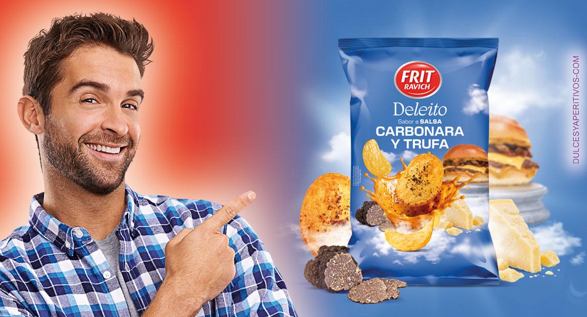 Frit Ravich convierte la burger Carbonara & Trufa de Deleito en unas nuevas chips