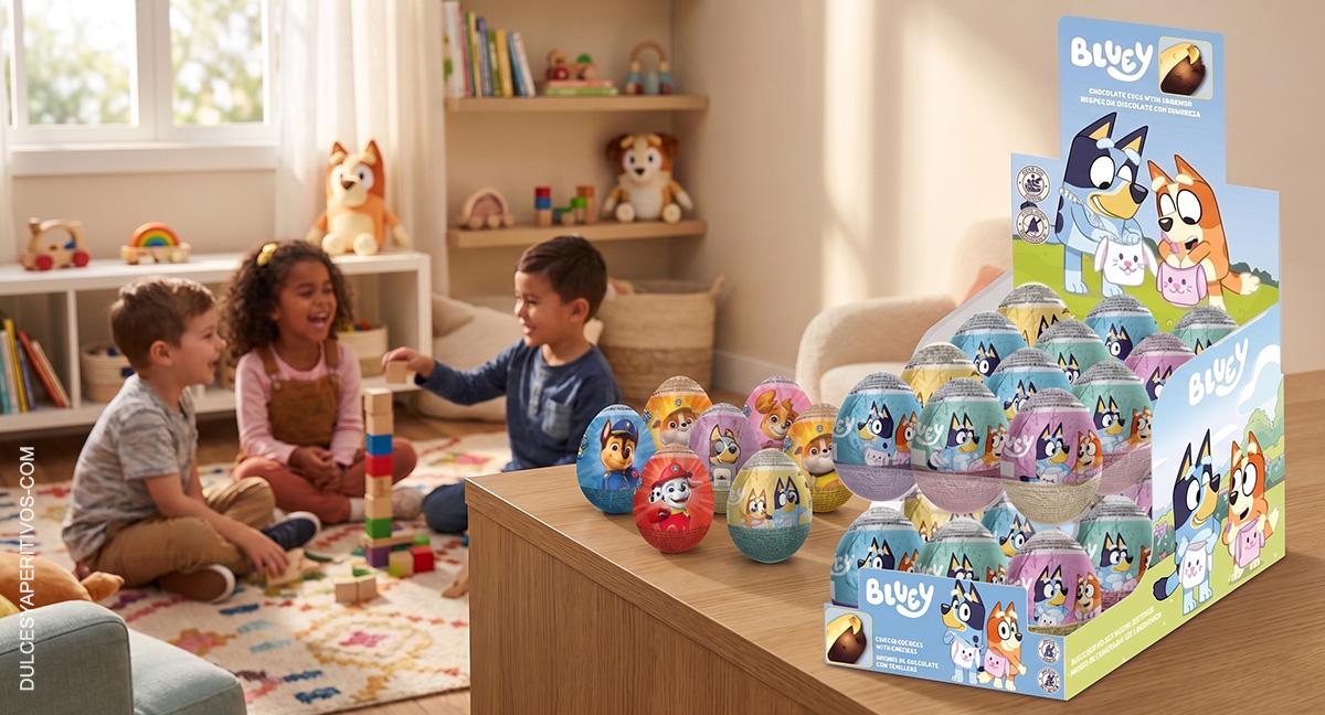La Patrulla Canina y Bluey llegan a los huevos de chocolate sorpresa de Dolci Preziosi