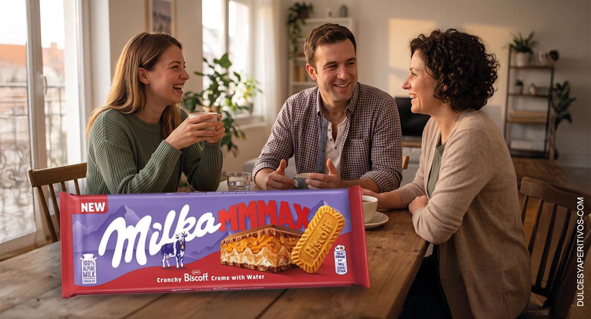 Milka se alía con Biscoff para presentar la tableta Mmmax Biscoff & Wafer