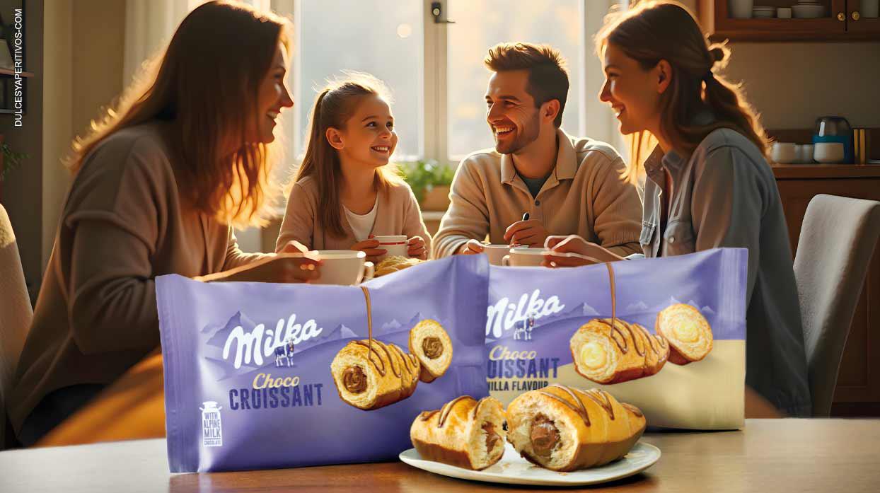 “Esponjosidad y sabor” en el nuevo Milka Choco Croissant
