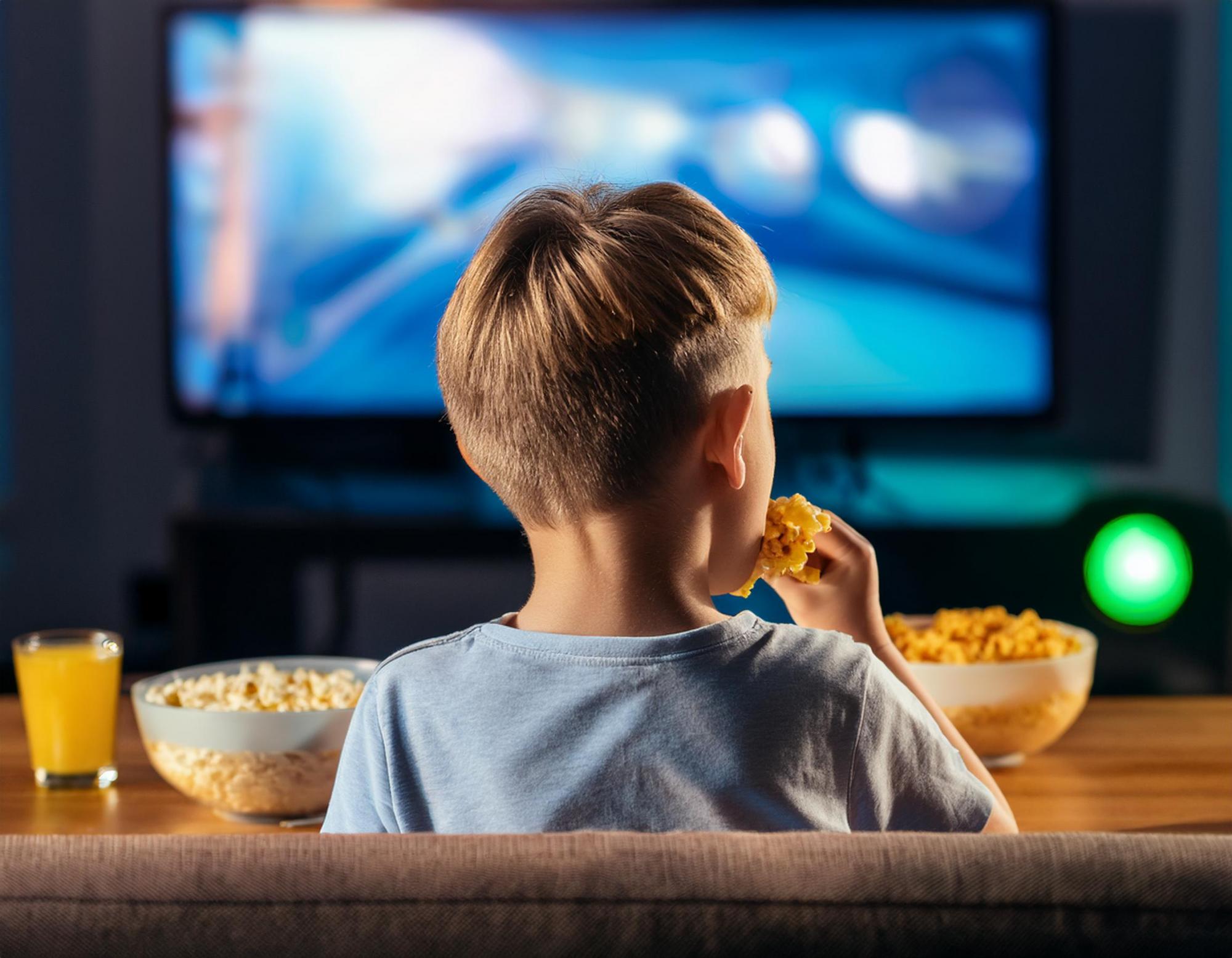 Un 66% de los niños ve televisión durante las comidas