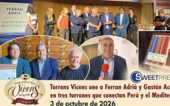 Ferran Adrià y Gastón Acurio llevan su diálogo gastronómico al turrón de Torrons Vicens