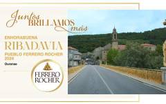 Ribadavia se corona en la Navidad de Ferrero Rocher con su “toque de oro”