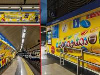 Lacasitos customiza el metro de Madrid para presentar su nuevo escape room