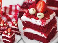 Receta: Tarta Red Velvet con Conguitos Blancos