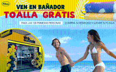 El Rincón regala toallas de playa a los clientes que acudan en bañador