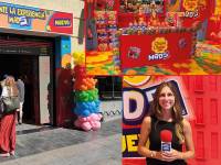 Mads sale a la calle con una pop-up de Chupa Chups