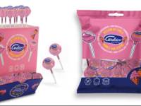 Chupa Fresa-Nata Relleno de Chicle, de Caramelos Cerdán