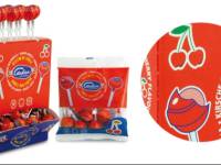 Caramelo con palo sabor Cereza relleno de chicle, de Caramelos Cerdán