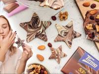 Receta con Chocolate Tirma: Estrellas marmoleadas