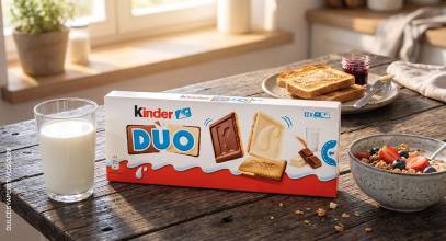 Ferrero entra en la doble cobertura con el lanzamiento de las galletas Kinder Duo