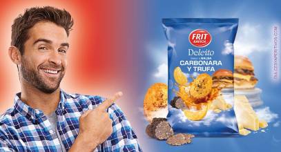 Frit Ravich convierte la burger Carbonara &amp; Trufa de Deleito en unas nuevas chips