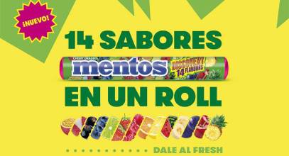 Mentos incluye 14 sabores de caramelos masticables en su nuevo producto