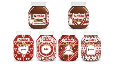 Nutella customiza sus productos para celebrar la llegada de la Navidad