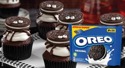 Receta: Cupcakes con abrazo de araña de Oreo