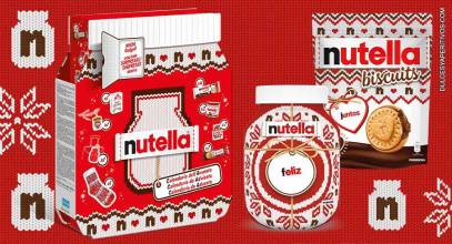 Nutella customiza sus productos para celebrar la llegada de la Navidad