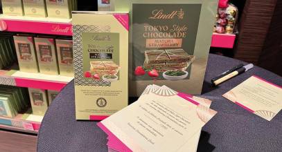 Lindt se inspira en Tokio para su edición limitada de chocolate blanco y té matcha