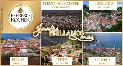 Ferrero Rocher anuncia los cinco pueblos que pasan a la segunda fase de ‘Juntos Brillamos Más’