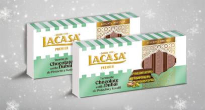 Lacasa se suma al fenómeno del chocolate Dubái con un turrón que lanzará en Navidad