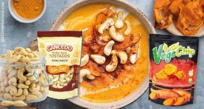 Receta: Velouté de batata con VegeChips y anacardos Gancedo de Aperitivos Flaper