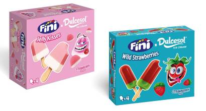 Fini y Dulcesol convierten los “besitos” y la fresa en helado