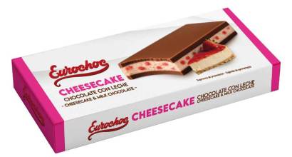 Las barritas de Cheescake y Galleta caramelizada de Eurochoc evolucionan a tabletas