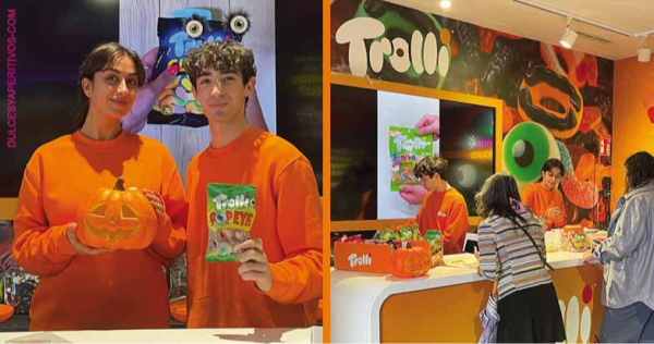 Trolli celebra la fiesta de Halloween en la Gran Vía madrileña