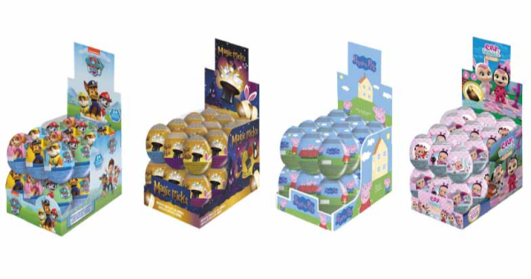 Huevo chocolate Paw Patrol, Peppa Pig, Magic Trick y Cry Babies, de Cool Candies