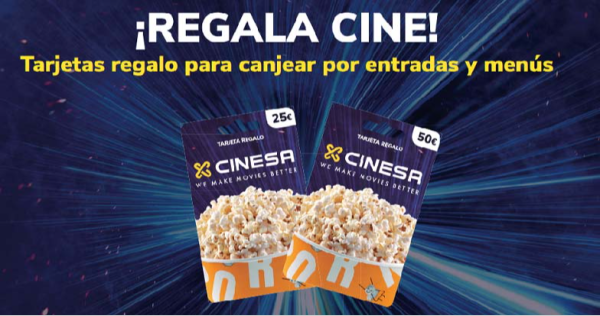 Cinesa amplía el ámbito de sus tarjetas regalo