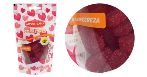 Doypack Corazón Cereza, de Migueláñez