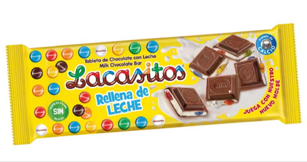 Tableta de Lacasitos rellena de leche, de Chocolates Lacasa