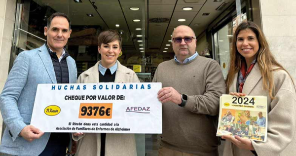Más de 9 mil euros recaudados por El Rincón para Afedaz