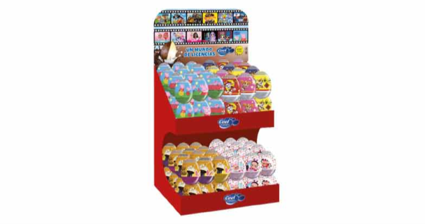 Expositor Huevo de chocolate con mix de licencias, de Cool Candies