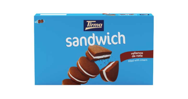 Sandwich Relleno de Nata, de Tirma