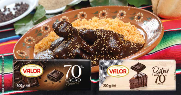 Receta: Mole poblano con Chocolate Valor 70% Cacao
