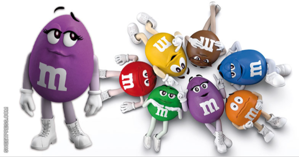Llega un nuevo personaje a la familia de M&M’s de Mars: Purple