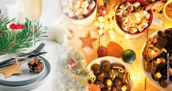 Dulces y aperitivos aportan color y sabor a las mesas navideñas