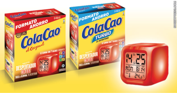 Nuevo regalo de ColaCao para este 2023: Un despertador con luz