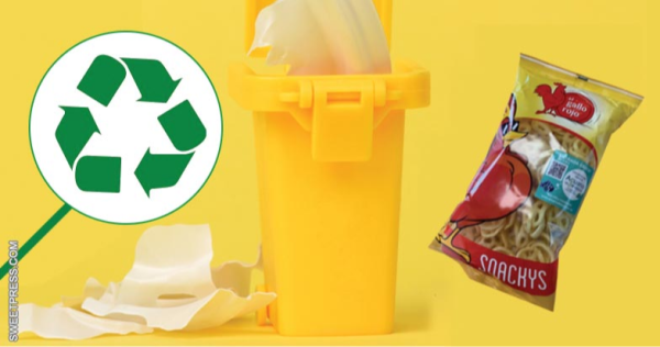 El Gallo Rojo anima a los niños a reciclar sus bolsas de snacks
