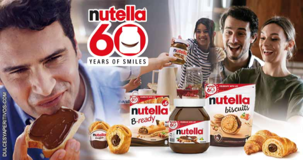 Nutella cumple 60 años lanzando unos tarros que difunden sonrisas