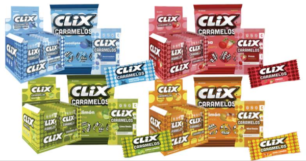 CLIX Caramelos, de Fleer Española