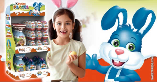 Los huevos de chocolate, protagonistas del expositor Kinder Pascua